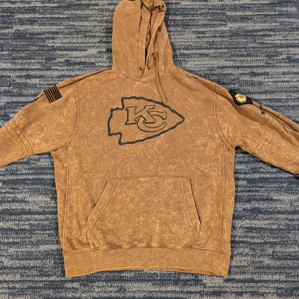 Brown Salute To Service Kansas City Chiefs Hoodie